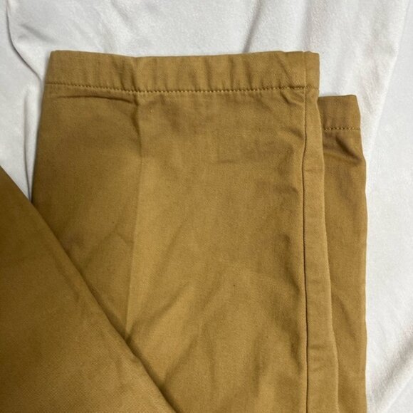 Vtg LL Bean Mens Pathfinder Flannel Lined Canvas Pants Beige Khaki Mens 37x30 - Picture 2 of 4